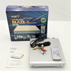 DVDプレーヤー DIGIX BLAZE-1 DVP-BL01 すっきりサイズ リモコン 取説あり デジカメ写真 TMY 可動確認済【道楽札幌】