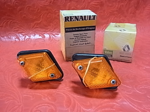 ルノー Renault 5 対外輸出用 菱形 サイドフラッシャー ２個セット 7700666805 【純正部品】 長期在庫品 NOS 1988年頃 ルノー4 旧車 