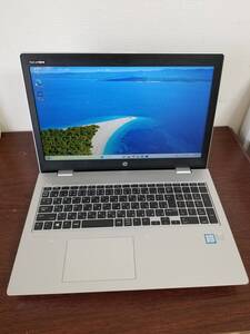 E34 美品 動作品 HP ProBook 650 G5 Core i7 第8世代 (8565U)◆16GB◆M.2 SSD256GB◆15.6インチ Full HD Win11 PC laptop Office 2021