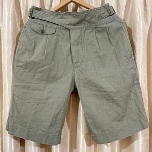 Nigel Cabourn ナイジェルケーボン グルカショーツ サイズ32 カーキ ショートハーフパンツ ミリタリー