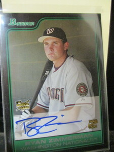 ★野球カード R・ジマーマン 2006 Bowman #221 Rookie Auto 即決!!