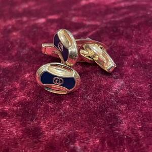 vintage GUCCI グッチ バイカラー GG カフス カフリンクス