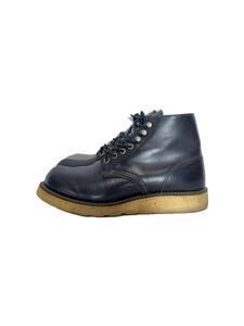 RED WING◆レースアップブーツ・6インチクラシックプレーントゥ/US6/BLK/レザー