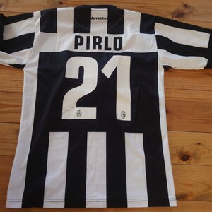 ★レア品 希少 juventus ユベントス PIRLO #21 ピルロ サッカー ユニフォーム ゲームシャツ サイズ表記なしのL位★