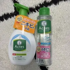 美品　Acnes 泡洗顔料 & クリアローション セット　ニキビ洗顔　ニキビ