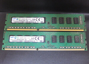 mem356 SAMSUNG 4GBx2枚 8GB DDR3/PC3L-12800E 中古品