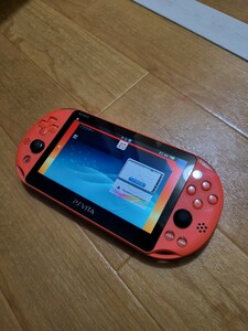 【1円】美品 SONY　 PSVITA　本体　PSP2000　稼働確認済み　オレンジ　売り切り