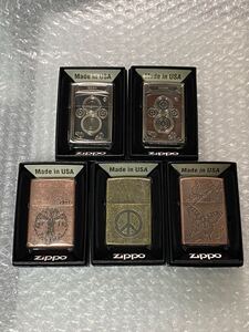 【zippo】【未使用】ジッポー ライター 紙ケース 保証書付 まとめ 5点