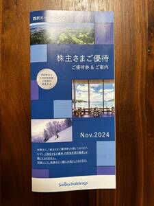 西武株主優待 500株以上1000株未満冊子1冊 