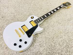 【メンテナンス済】Epiphone Les Paul Custom Alpine White / エピフォン レスポール カスタム エレキギター【月末限定価格】♪