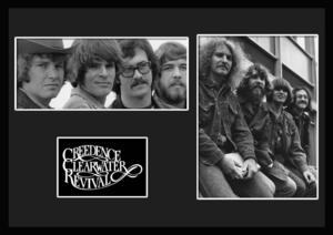 7種類!Creedence Clearwater Revival/クリーデンス・クリアウォーター・リバイバル/証明書付きフレーム/BW/モノクロ/ディスプレイ(3-3W)