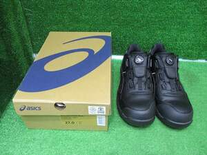 【asics/アシックス】WINJOB CP306 BOA BLACK BLACK 安全靴 27.0 箱汚れ有 0239