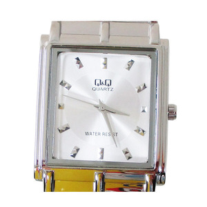 同梱可能 シチズン スクエア腕時計 日本製ムーブメント スライド式フリーアジャスストバンド QA80-201 メンズ 紳士/9052