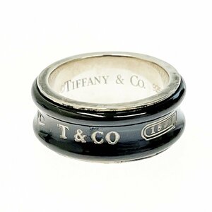 【1円スタート】【保存袋付き】TIFFANY & Co. ティファニー シルバー チタン 1837 ナロー 7.2g 925/Ti刻印 指輪 リング 278813