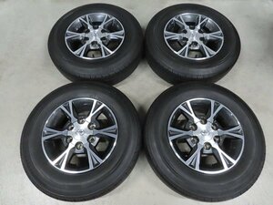 トヨタ ハイエース 195/80R15 TRH200 GDH206 純正 オプション アルミホイール 6J+35 PCD139.7 6穴 LT ブリヂストン バリ溝 ガリ傷無し