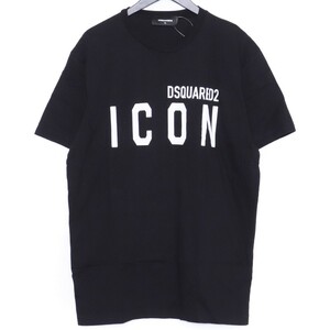 DSQUARED2 ICON TEE XLサイズ ブラック S79GC0003 ディースクエアード アイコンロゴTシャツ 半袖カットソー