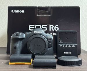 美品 Canon EOS R6 キヤノン ボディのみ バッテリー純正1個 社外品2個付属