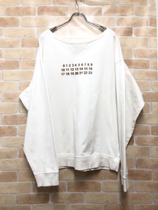 Maison Margiela メゾンマルジェラ 19SS ナンバーズクルースウェット S50GU0088 ホワイト 44 111389904＃2