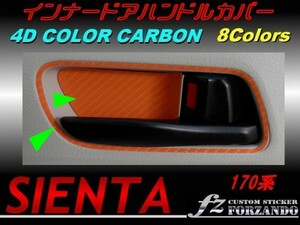 シエンタ 170系 インナードアハンドルカバー ４Ｄカラーカーボン