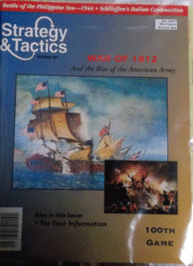 DG/STRATEGY & TACTICS NO.207 WAR OF 1812/新品駒未切断/日本語訳無し