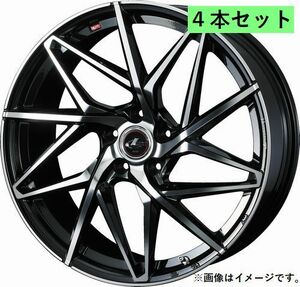 個人宅発送可能 ウエッズ Weds 18X7.0J +47 5穴 PCD100 PBMC ホイール 4本セット LEONIS IT レオニス・アイティー (40604)