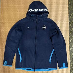 F.C.Real Bristol x NIKE コラボ フード フルロゴ スウェット ZIP パーカー 紺L レア F.C.R.B. ソフネット soph FCRB