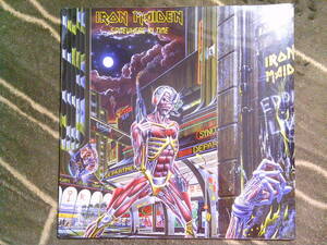 IRON MAIDEN[SOMEWHERE IN TIME]VINYL,RE 未開封