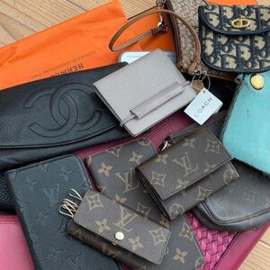 1円 全16点 CHANEL キャビアスキン 極美品有り！ LOUIS VUITTON HERMES ドゴン Dior トロッター COACH 財布 バッグ ポーチ キーケース