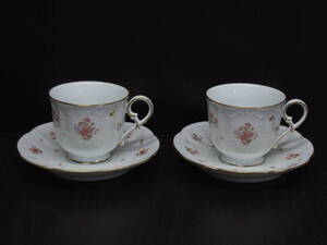 オールド Noritake ノリタケ カップ＆ソーサー 古い ２客セット①