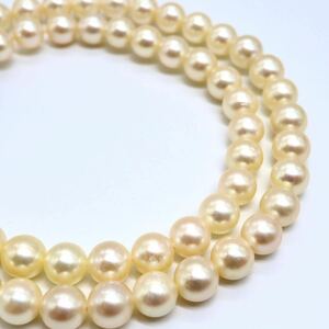 テリ良し!!《アコヤ本真珠ネックレス》 O 26.4g 約41.5cm 約6.5mm珠 ジュエリー pearl necklace jewelry DC0/DC0