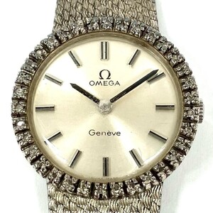 仙101【稼働】OMEGA Geneva ダイヤベゼル Cal.625 511.0457 オメガ ジュネーブ 手巻き 腕時計 レディース アンティーク