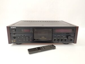 【ジャンク品】 SONY ソニー 3ヘッドシングルカセットデッキ TC-K555ESL リモコン付き □ 70E08-2