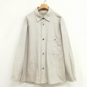 マーガレットハウエル MARGARET HOWELL 22SS 579-2250012 BRUSHED COTTON TWILL SHIRT コットン ツイル シャツ 長袖 M グレー系 メンズ