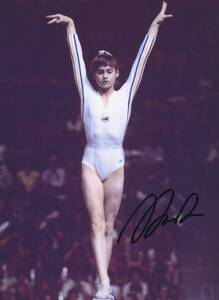 Nadia Comaneci★直筆サイン写真★証明書COA◆7280