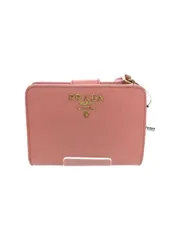 PRADA 使用感有 スナップゆるみ 2つ折り財布 ピンク メンズ