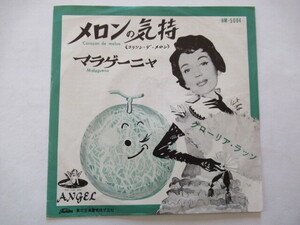 メロンの気持（コラソン・デ・メロン） / マラゲーニャ　　グローリア・ラッソ　　希少７inch 赤盤 シングル