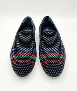 Louis Leeman ルイリーマン　スリッポン　ビーズ刺繍調