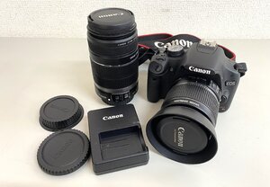 高崎店【中古品】u1-46 Canon キャノン Canon EOS kiss X3 デジタル一眼レフ EF-S18-55mm F3.5-5.6 IS・EF-S55-250mm F4-5.6 レンズセット