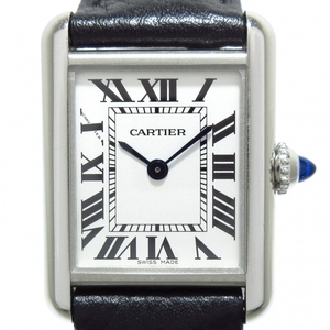 Cartier(カルティエ) 腕時計■美品 タンクマストSM WSTA0042 レディース SS/革ベルト シルバー