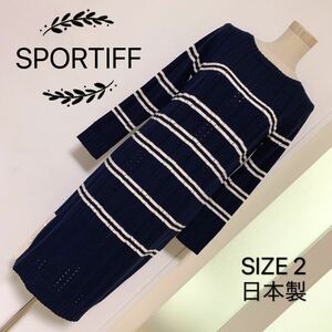 SPORTIFF コットン素材 ニット ワンピース