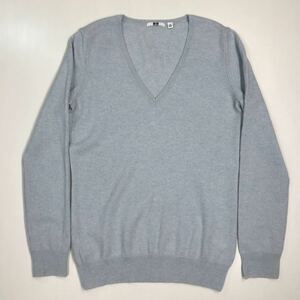 UNIQLO ユニクロ　カシミヤ100% ニットセーター Vネック　レディース　Mサイズ　312-135a