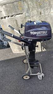 トーハツ 6馬力　船外機　4サイクル　オーバーホール済み。インタンク式　