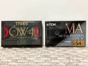 ♪未開封新品 カセットテープ メタルテープ 2本 cassette tape 2pcs. Metal Tape TDK MA54 That