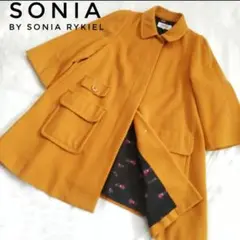 SONIA by SONIA RYKIEL 七分袖ステンカラーコート サイズ48