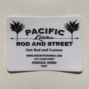 PACIFIC ROD AND STREET MOONEYES HAWAII パシフィック ロッド アンド ストリート リリハ ムーンアイズ ハワイ ステッカー USDM HDM ②