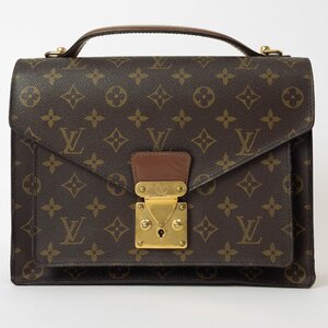 ルイヴィトン モンソー ハンドバッグ モノグラム M51185 ミニビジネスバッグ メンズ 小さい LOUIS VUITTON 中古