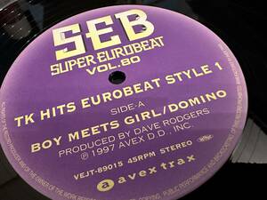 12”★Domino / Virginelle / Super Eurobeat Vol. 80 - TK Hits Eurobeat Style 1 / ユーロビート！！