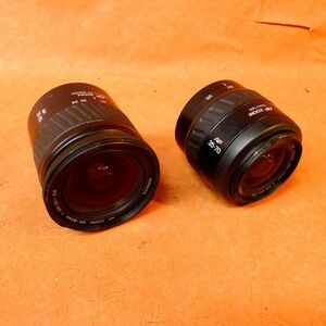 e★152 MINOLTAレンズまとめて2点 オートフォーカス ①AF ZOOM 35-70mm 1:3.5-4.5②AF ZOOM 28-80mm 1:3.5-5.6/60