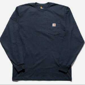 【3XL】Carhartt カーハート/長袖Tシャツ/ロンT/K126/ネイビー