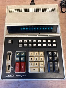 H12010 CASIO カシオ 科学技術用計算機 MODEL fx-2 関数電卓？ 昭和レトロ 計算機 通電確認済み 動作確認済み ジャンク？